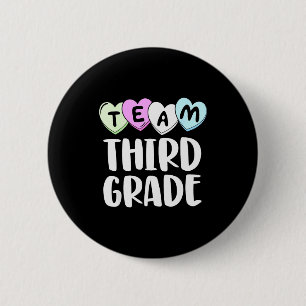 Team T-Shirt Dritte Klasse 3. Liebe Herzen Lehrer Button