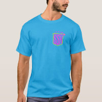 Team-T-Shirt (rosa und gelb)