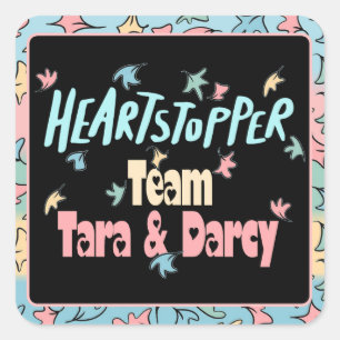 Team Tara und Darcy Quadratischer Aufkleber