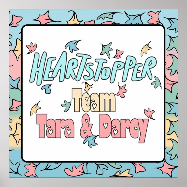Team Tara und Darcy White Poster (Vorne)
