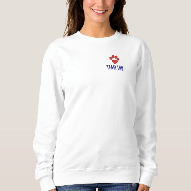 Team TDU Weibliches Sweatshirt (Vorderseite)