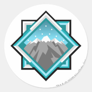 Team Terror Mountain Logo Runder Aufkleber