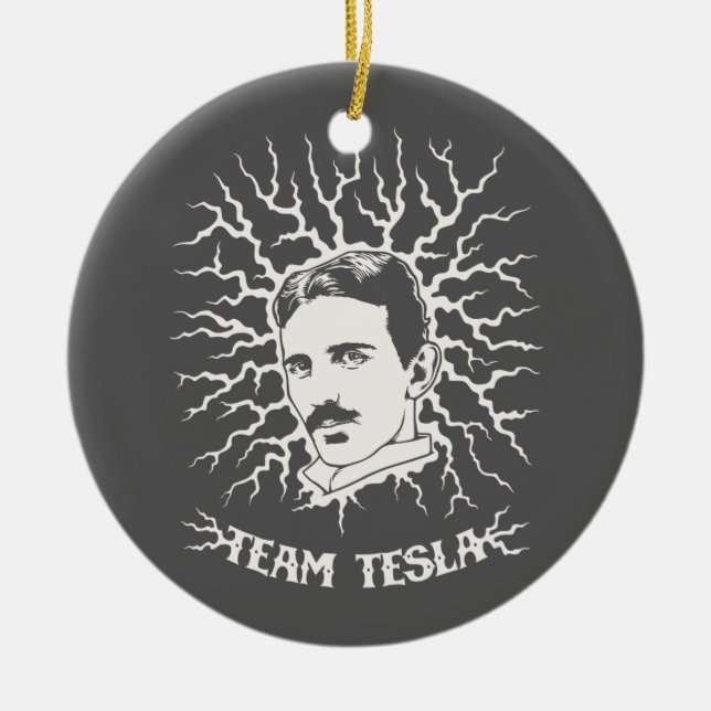 Team Tesla Keramikornament (Vorne)