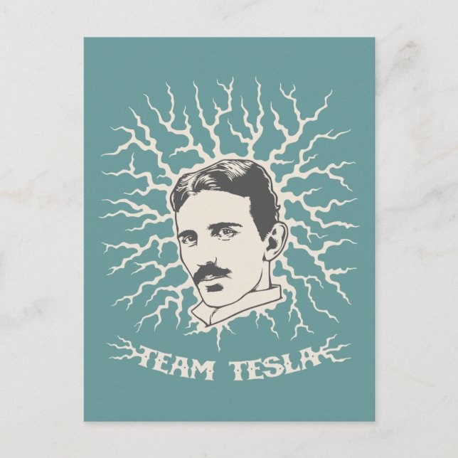 Team Tesla Postkarte (Vorderseite)