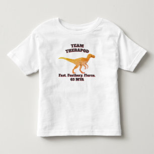 Team Theropod - Schnell. Feathery. Fierce Kleinkind T-shirt
