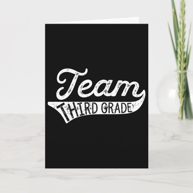 Team Third Grade - Student Teacher Ck To School  Karte (Vorderseite)