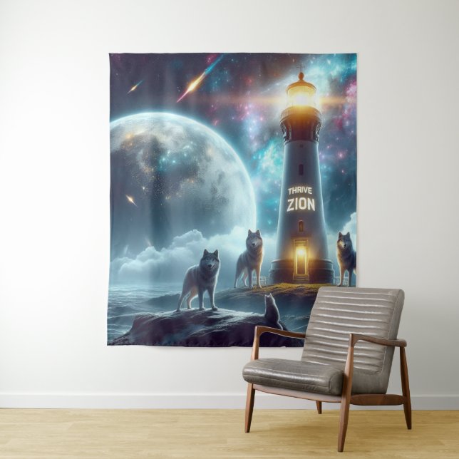 Team Thrive Zion Wall Wandteppich (Beispiel)