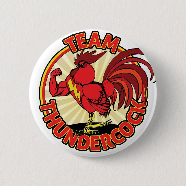 Team Thundercock Merchandise Button (Vorderseite)