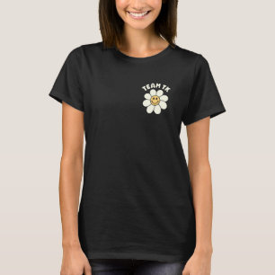 Team TK Lehrerin Daisy Smile Face Bow Design Back T-Shirt