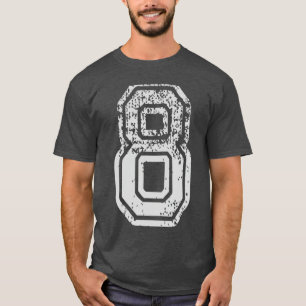 Team-Trikots Uniformen Nummer 8 Acht Schul Sport T-Shirt