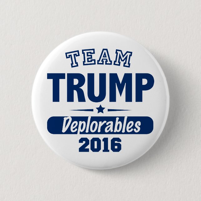 Team-Trumpf Deplorables Button (Vorderseite)