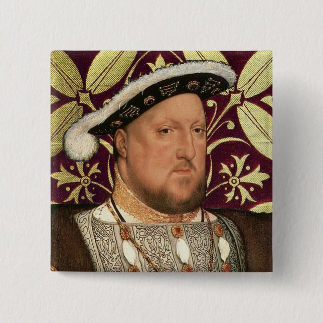 Team Tudor - Portrait von König Henry VIII Button (Vorderseite)