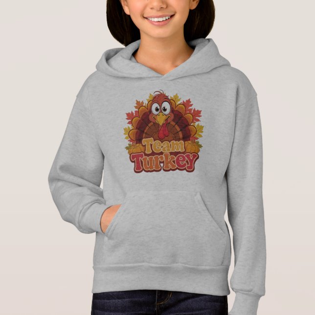 Team Türkei: Gobble 'Til You Wobble Hoodie (Vorderseite)