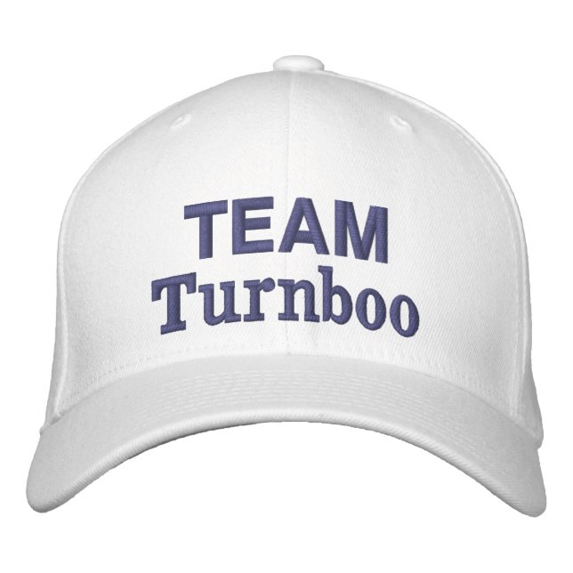 Team Turnboo bestickte Spitze Baseballkappe (Vorderseite)