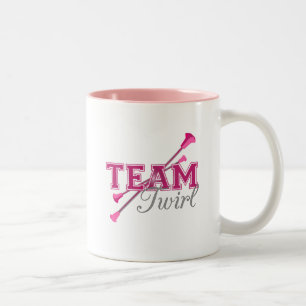 Team Twirl Baton Zweifarbige Tasse