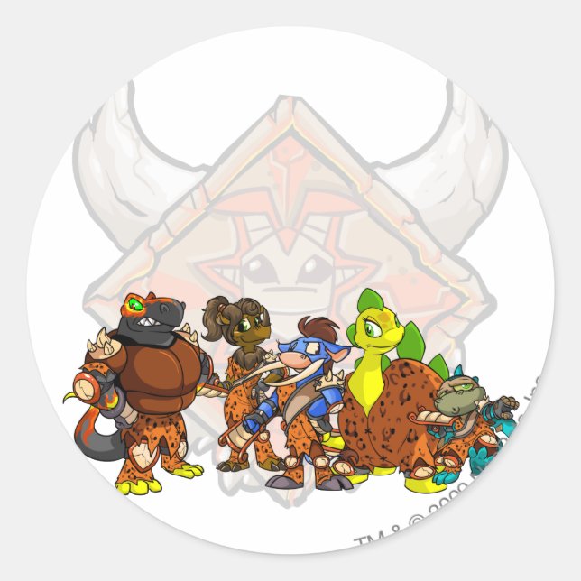 Team Tyrannia Group Runder Aufkleber (Vorderseite)
