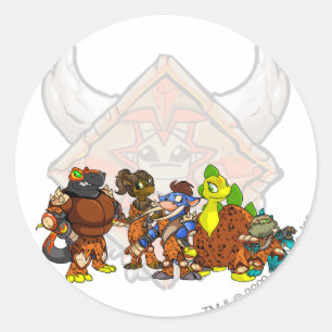 Team Tyrannia Gruppe Runder Aufkleber