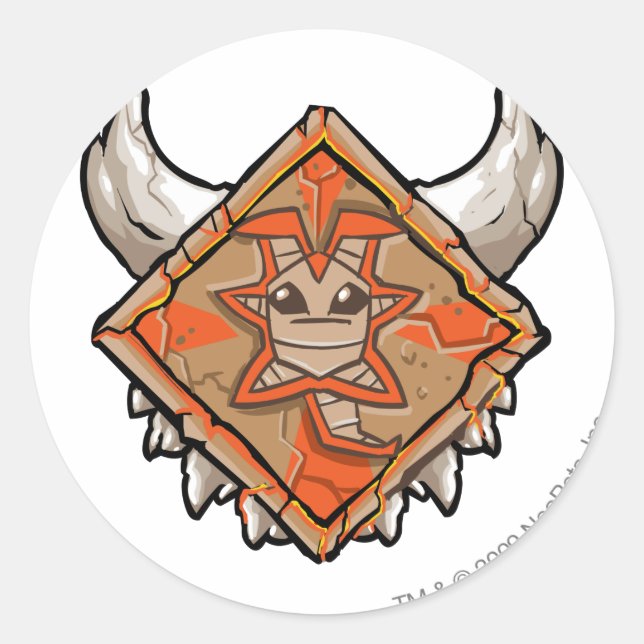 Team Tyrannia Logo Runder Aufkleber (Vorderseite)