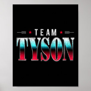 Team Tyson Familie Personalisierter Name Tyson Vin Poster