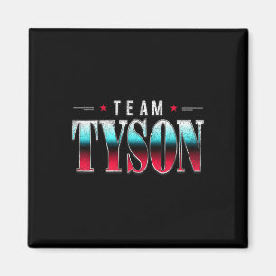 Team Tyson Family Personalisierter Name Tyson Vint Magnet