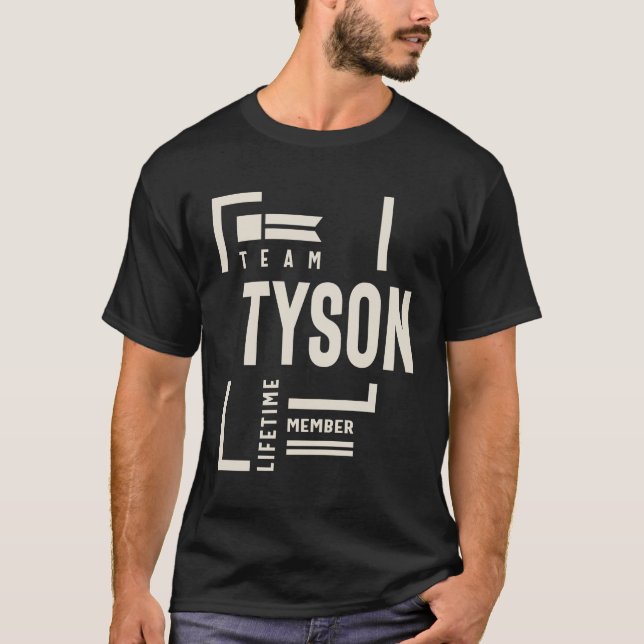 Team Tyson Lifetime Mitglied Tyson Name T-Shirt (Vorderseite)