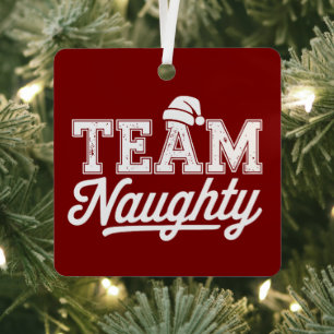 Team Unanständig Lustige Weihnachtsfeier Witz Humo Ornament Aus Metall