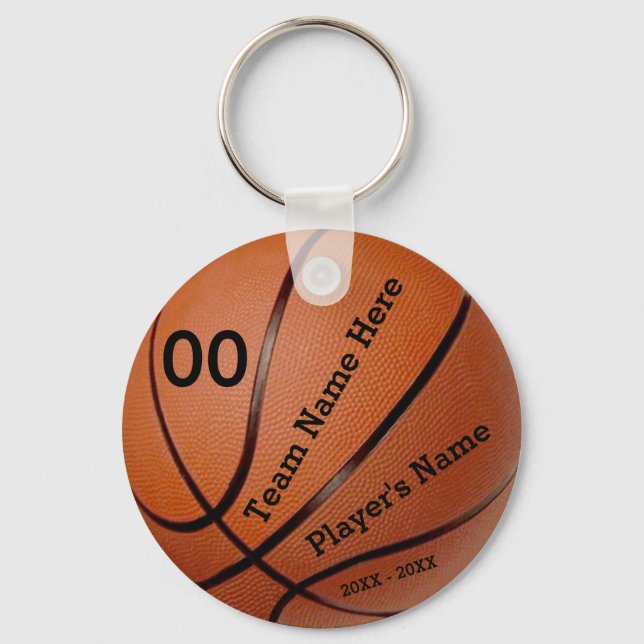 Team und Spielername billige Basketball-Schlüssela Schlüsselanhänger (Vorderseite)