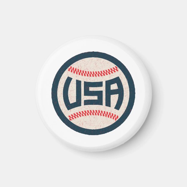 Team USA Baseball Magnet (Vorne)