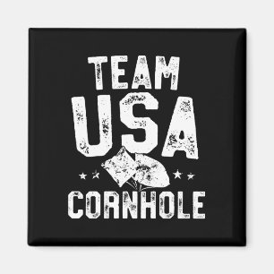 Team USA Cornhole Champion Bean Bag Wurf Magnet