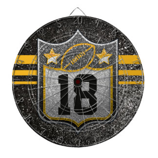 Team USA Sports Black and Gold Pittsburgh Football Dartscheibe