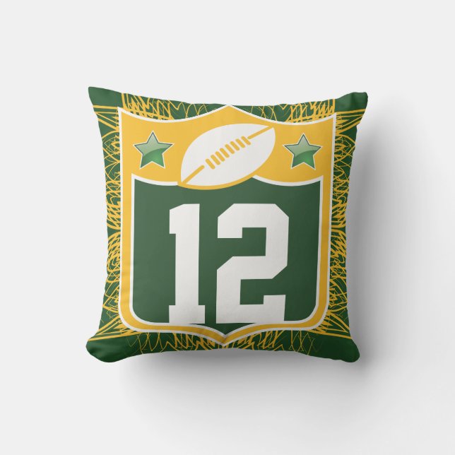 Team USA Sports Green Bay Wisconsin Football Kissen (Vorderseite)