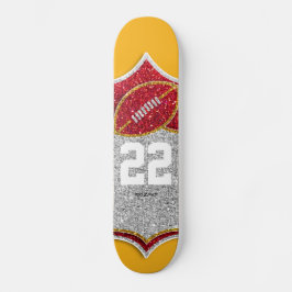 Team USA Sports Red and Gold Champion Football Skateboard