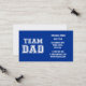 Team-Vater in blau Telefonnummerkarte (Vorderseite/Rückseite Beispiel)