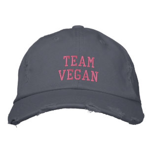 TEAM VEGAN BESTICKTE BASEBALLKAPPE