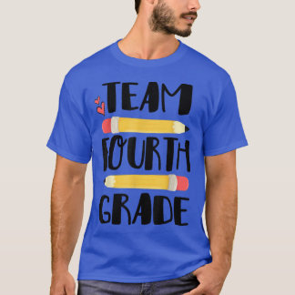 Team Vierte Klasse Funny 4. Zurück zur Schule Lehr T-Shirt