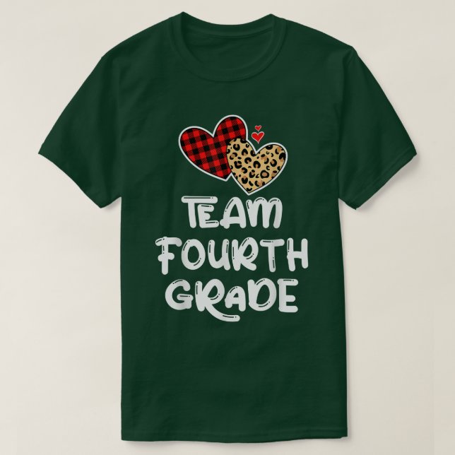 Team Vierte Klasse Funny 4. Zurück zur Schule Lehr T-Shirt (Design vorne)