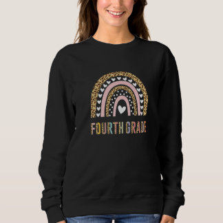 Team Vierte Klasse Squad Zurück zur Schule Regenbo Sweatshirt