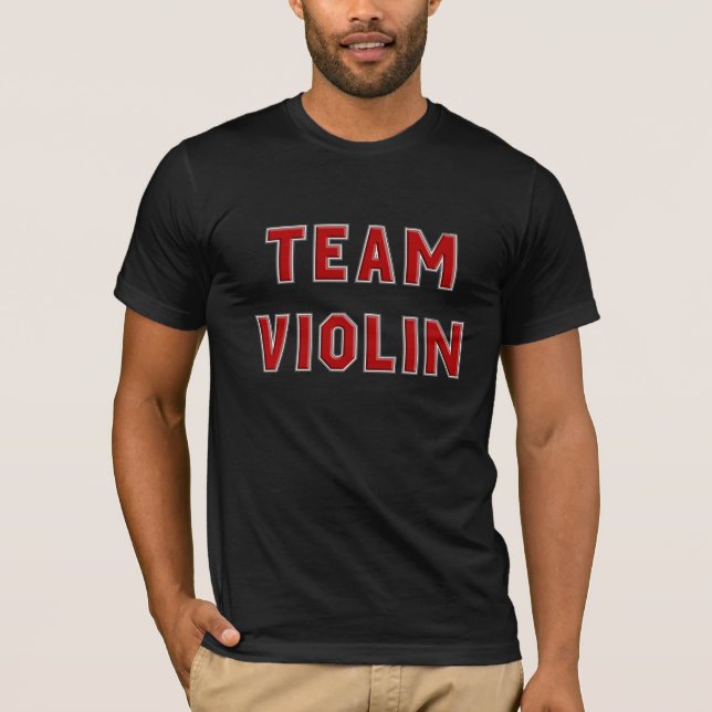 Team-Violine im Rot T-Shirt (Vorderseite)