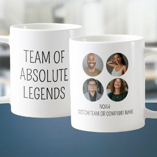 Team von Absolute Legends 4 Foto Coworker Office Kaffeetasse
