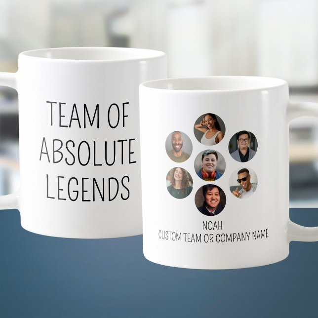 Team von Absolute Legends 7 Foto Coworker Office Kaffeetasse (Team Of Absolute Legends 7 Photo Coworker Office Coffee Mug
)