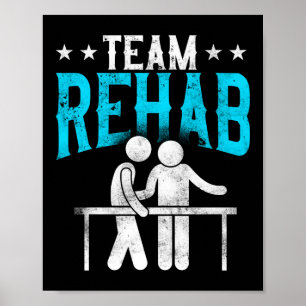 Team von Physiotherapeuten und Therapieassistenten Poster