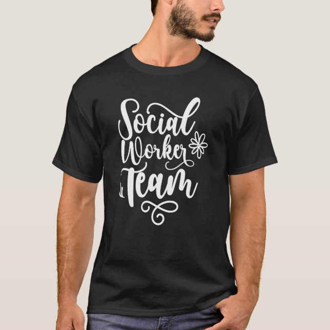 Team von Sozialarbeitern Job Abschlussarbeit T-Shirt (Vorderseite)