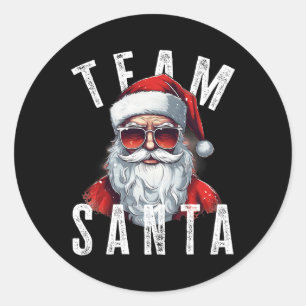 Team Weihnachten Weihnachten Weihnachten Weihnacht Runder Aufkleber