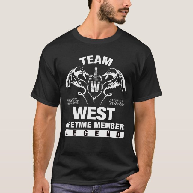 Team WEST - Lebenszeit Mitglied T-Shirt (Vorderseite)