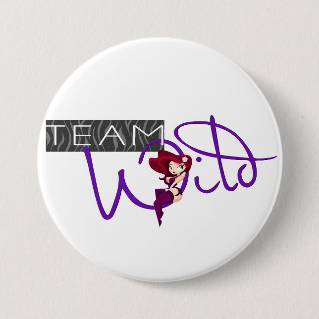 Team-wilder Knopf Button (Vorderseite)