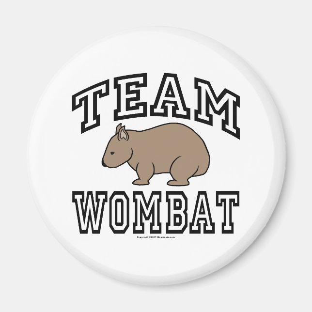 Team Wombat Magnet (Vorne)