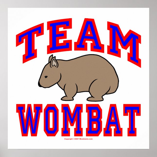 Team Wombat VI Poster (Vorne)