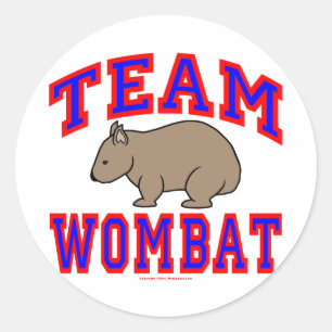 Team Wombat VI Runder Aufkleber