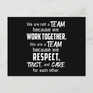 Team Work Job Phantastisch Spirit Team Player Gesc Postkarte