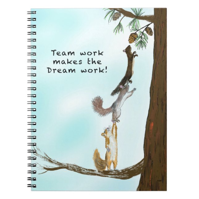 Team Work-Notebook Notizblock (Vorderseite)